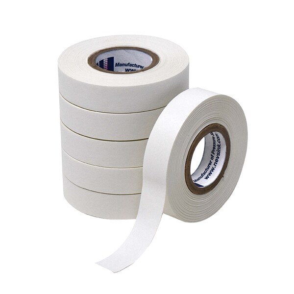 Nevs 1/2 wide x 500 White Labeling Tape, PK6 T-05-White - main